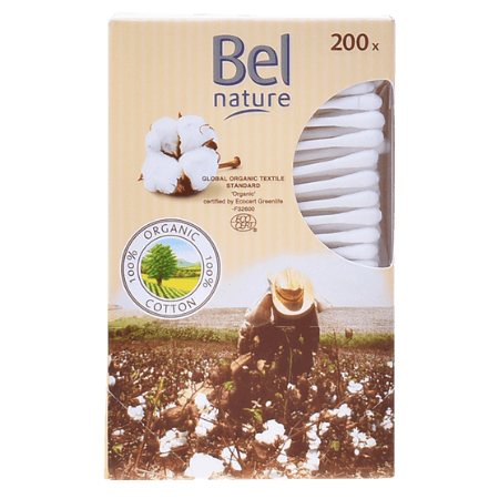 Bel Nature Luomu puuvillapyyhkeitä - 200 kpl