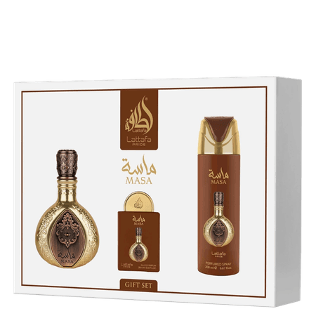 Lattafa Pride Masa Unisex Gift Set – 3 Pcs