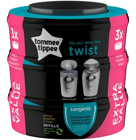 Tommee Tippee Sangenic -täydennyskasetti 3-pakkaus