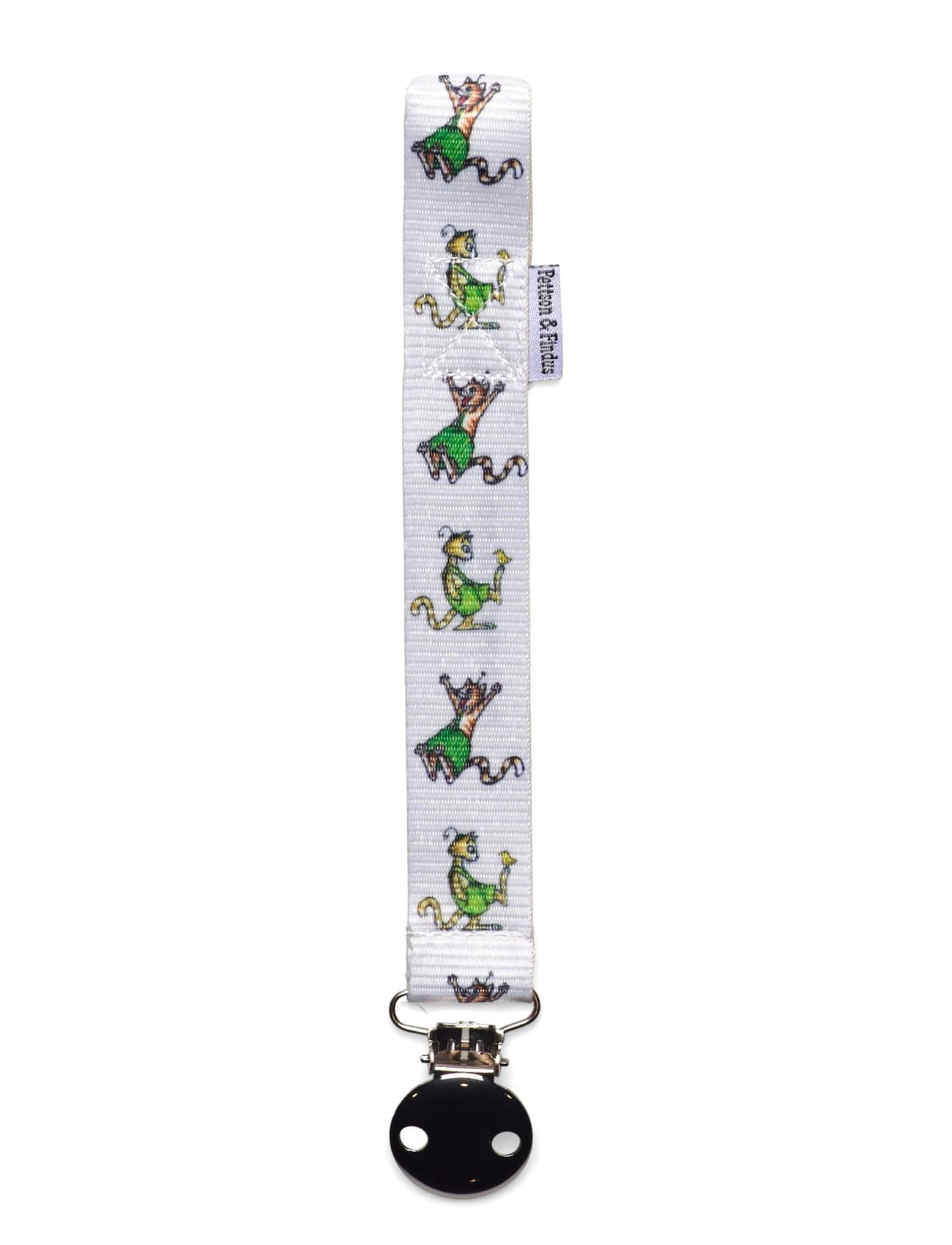 Geggamoja Pettson & Findus Pacifier Holder - White - ONE SIZE