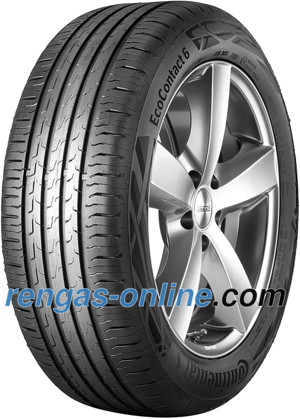 Continental EcoContact 6 ( 255/50 R20 109V XL EVc, i, vannealueen ripalla )