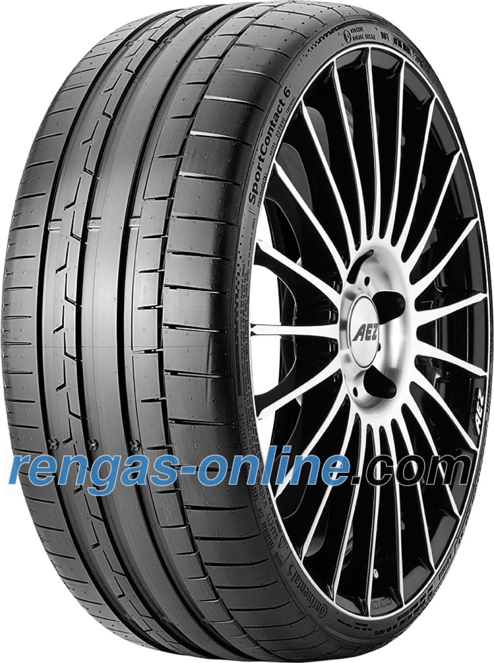 Continental SportContact 6 ( 285/40 R22 110Y XL AO, ContiSilent, EVc, vannealueen ripalla )