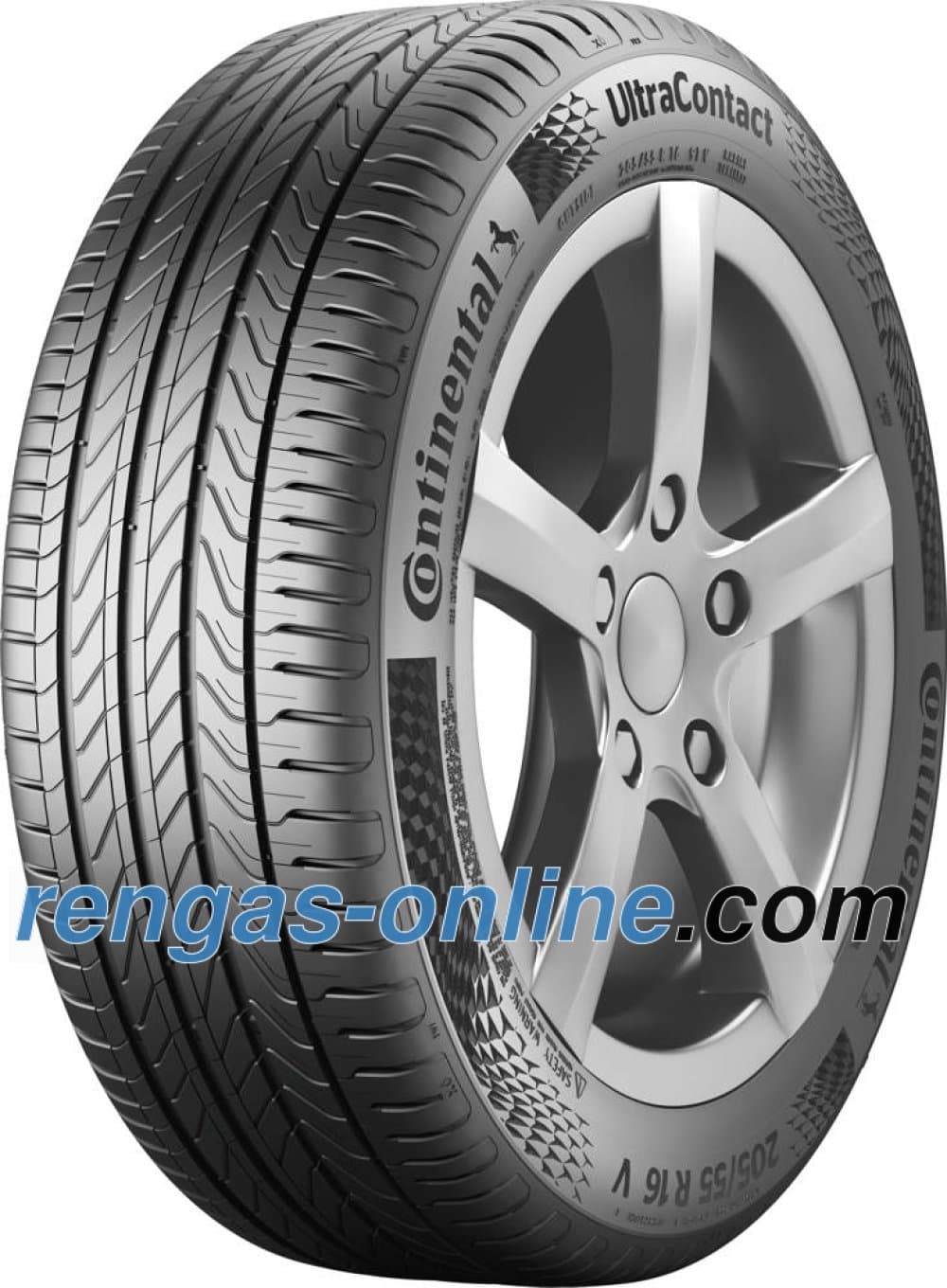 Continental UltraContact ( 215/55 R16 97W XL EVc, vannealueen ripalla )