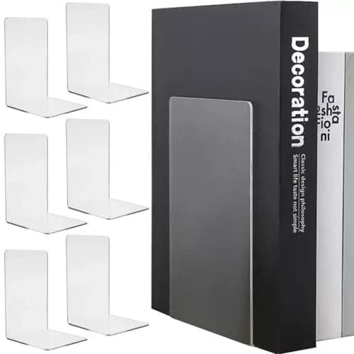 Kirjatuet läpinäkyvästä akryylista 18,5x12x12 cm 6-pack