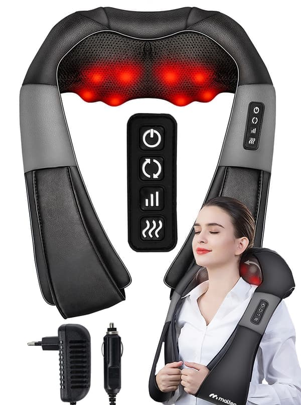 Hierontalaite niskalle, selälle, jaloille, vartalolle, Shiatsu-hierontavyö PRO-Comfy30W-02