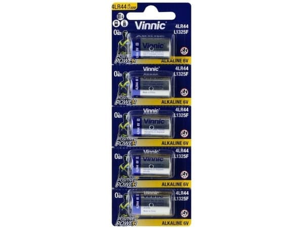 Specialbatteri Vinnic 4LR44 / L1325F / 544A / A544 blisteri med 5 stk.
