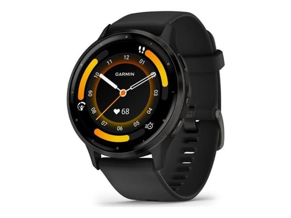 Garmin Venu 3, 3,56 cm (1.4"), AMOLED, Kosketusnäyttö, Wi-Fi, GPS (satelliitti), 46 g