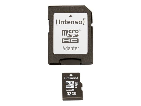 Intenso Premium - Flash-muistikortti (microSDHC-SD-sovitin sisältyy) - 32 GB - UHS Class 1 / Class10 - microSDHC UHS-I