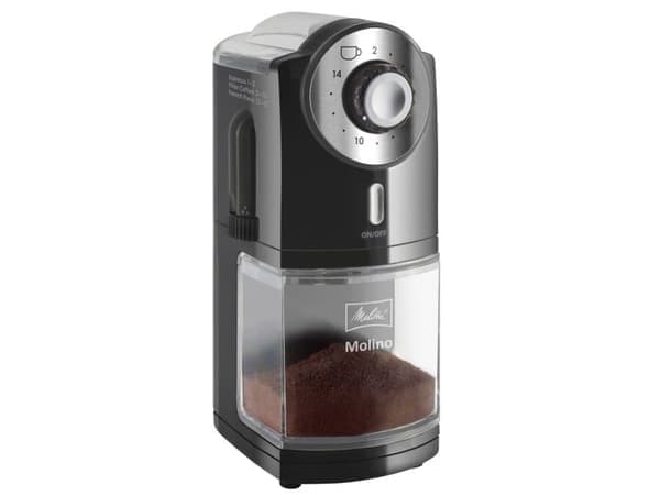 Melitta Molino, 200 g, Musta, Ruostumaton teräs, 14 kpl, 100 W, 80 cm, 120 cm