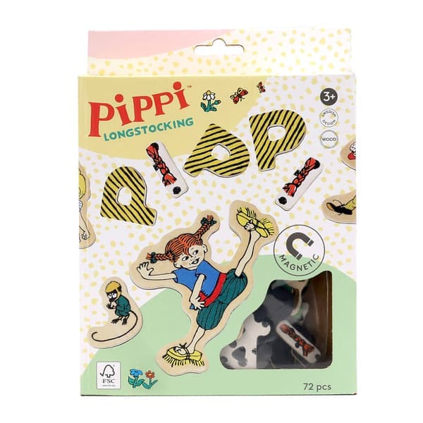Peppi Pitkätossu Magneettiset kirjaimet ja kuviot