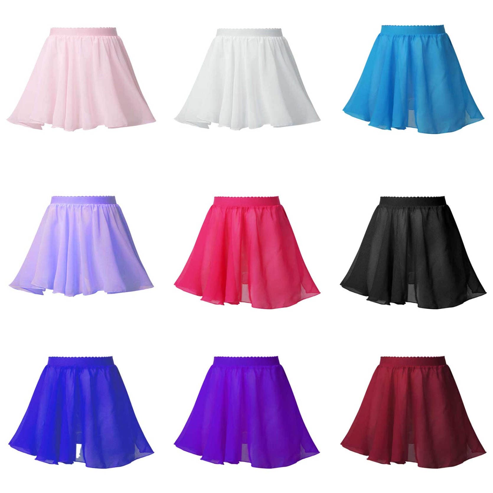 Girls Ballet Dancing Dress Ballet Waistband Leotard Chiffon Veil Skirts Kids Wrap Skirt for Toddlers Kids Practice Leotard Dress cm blue