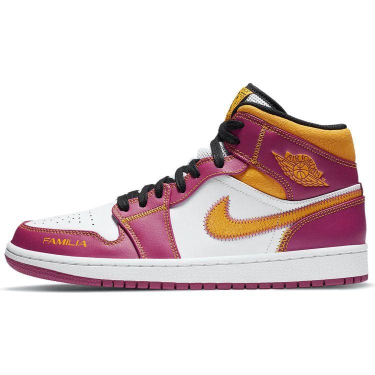 Air Jordan 1 Mid Día de Muertos Men Sneakers Purple DC0350-100 cm
