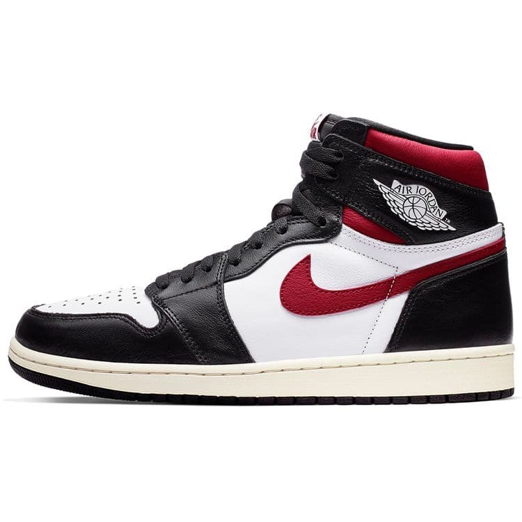 Air Jordan 1 Retro High OG Gym Red Unisex Sneakers Black White-Sail-Gym-Red 555088-061 cm