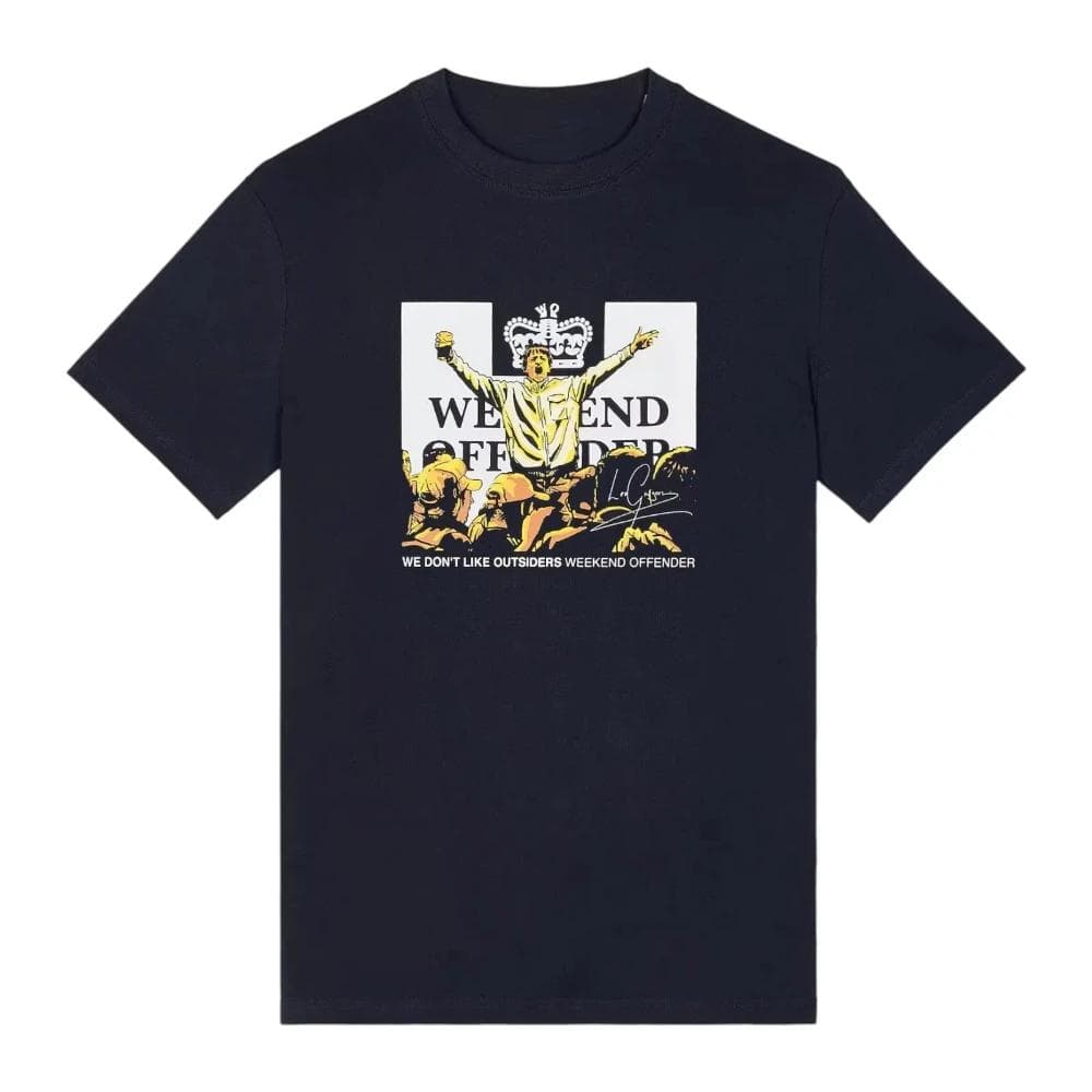 Weekend Offender Leo Gregory Graphic Printed T Shirt Short Sleeve Crew Neck CottonHigh-end Luxury Is for Both Men and Women cm