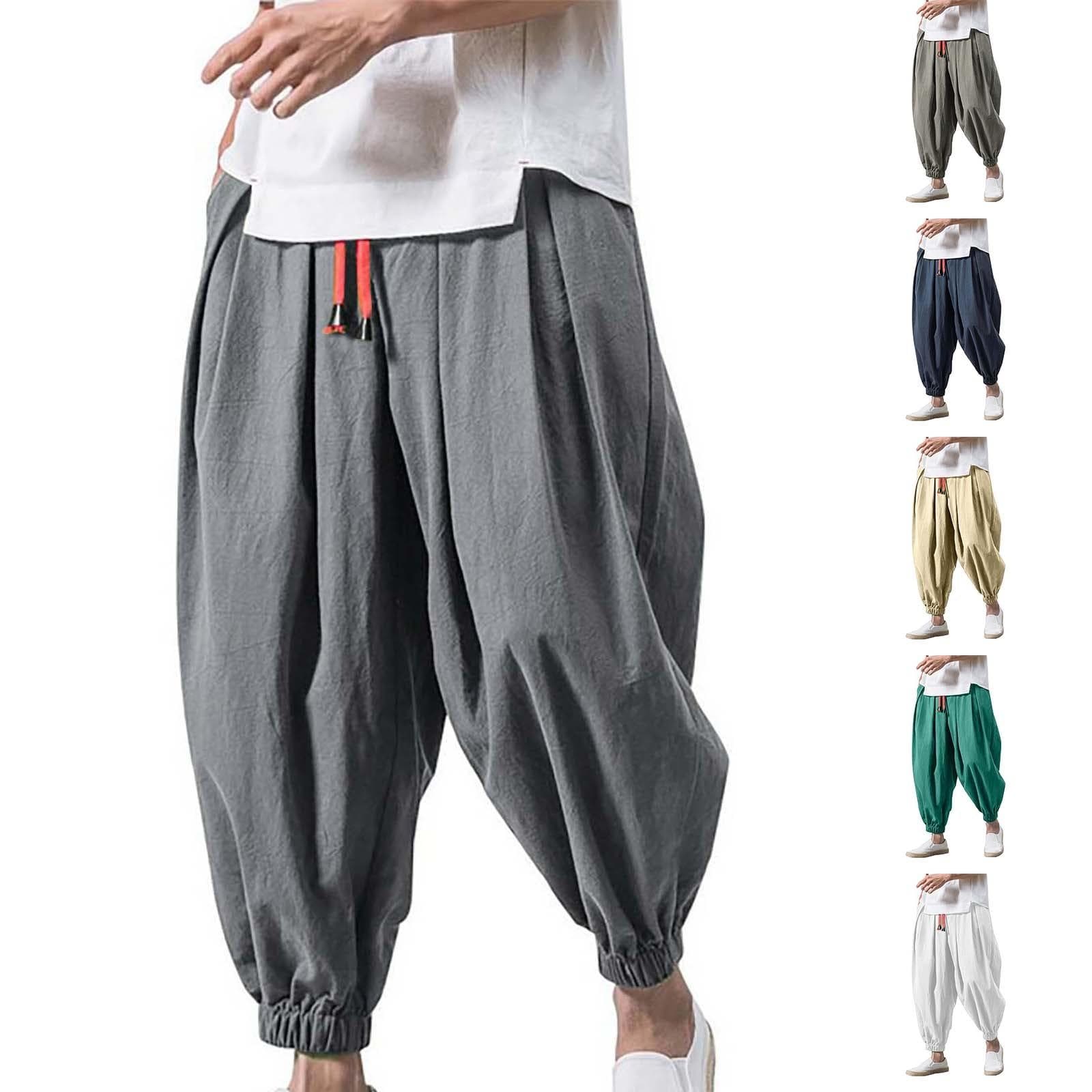 Fashion Harem Pants Men Hiphop Baggy Wide Leg Pants Streetwear Oversized Casual Sweatpants Harajuku Japanese Trousers Male 2024 cm green