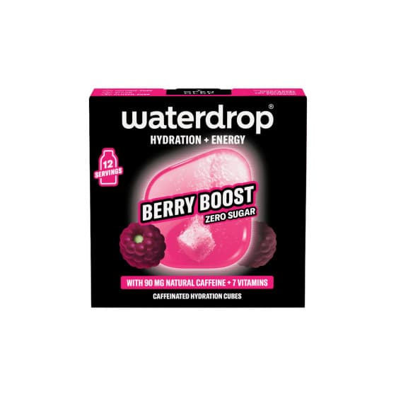 Waterdrop Microdrink Berry Boost kofeiinipitoinen juomakuutio, 12 kpl.