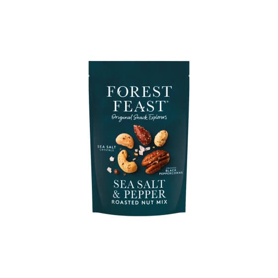 Forest Feast Sea Salt &amp; Pepper paahdettu pähkinäsekoitus, 120 g