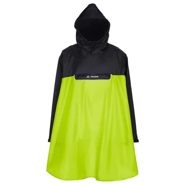 Vaude Covero Poncho Ii - Neon Yellow/black - Unisex - XL