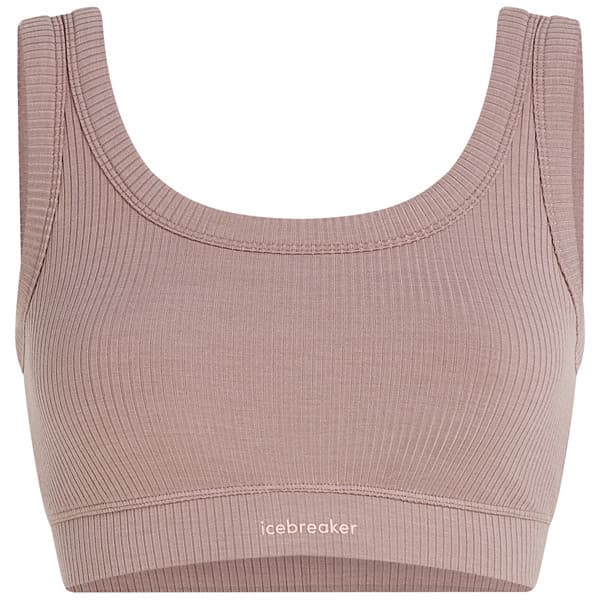 Icebreaker W Merino Blend Rib Lotus Bra - Summit - Naiset - L