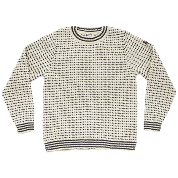 Devold Islender Refined Sweater - Offwhite/ink - Unisex - L
