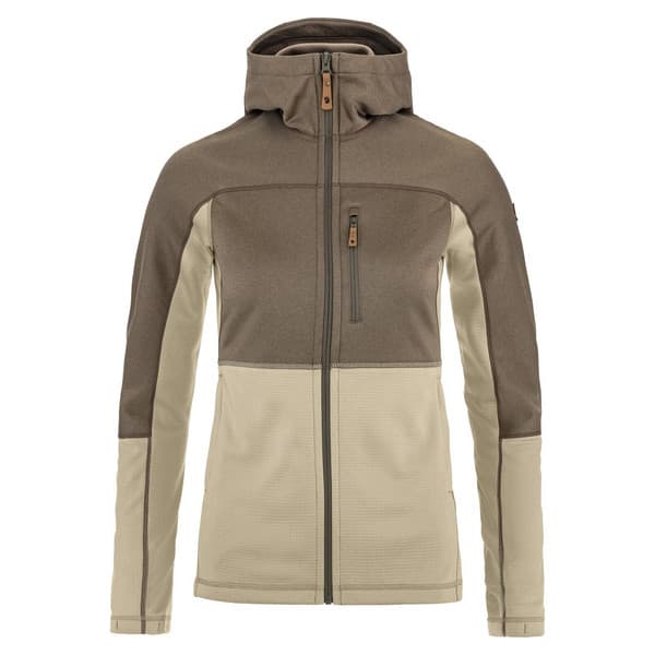 Fjällräven Abisko Trail Fleece W - Fossil-suede Brown - Naiset - XS