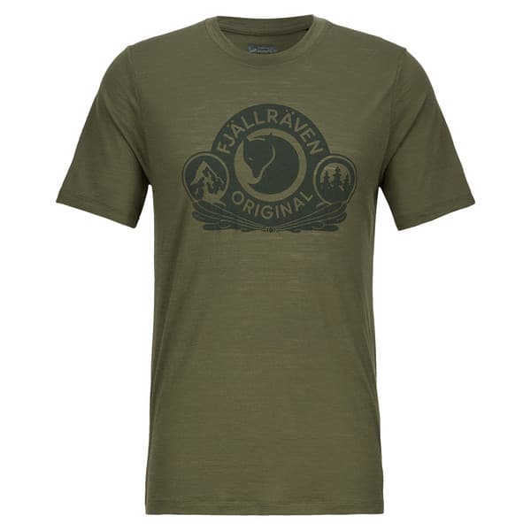 Fjällräven Abisko Wool Classic Ss M - Laurel Green - Miehet - L