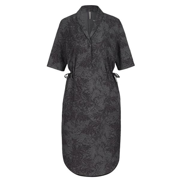 Royal Robbins Spotless Traveler Dress S/s - Asphalt Fern Pt - Naiset - L