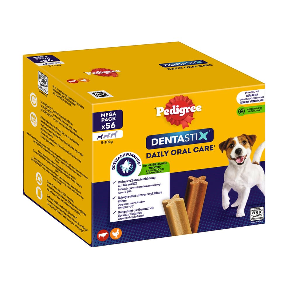 56 kpl Dentastix Daily Oral Care (5-10 kg) Pedigree koiranherkut