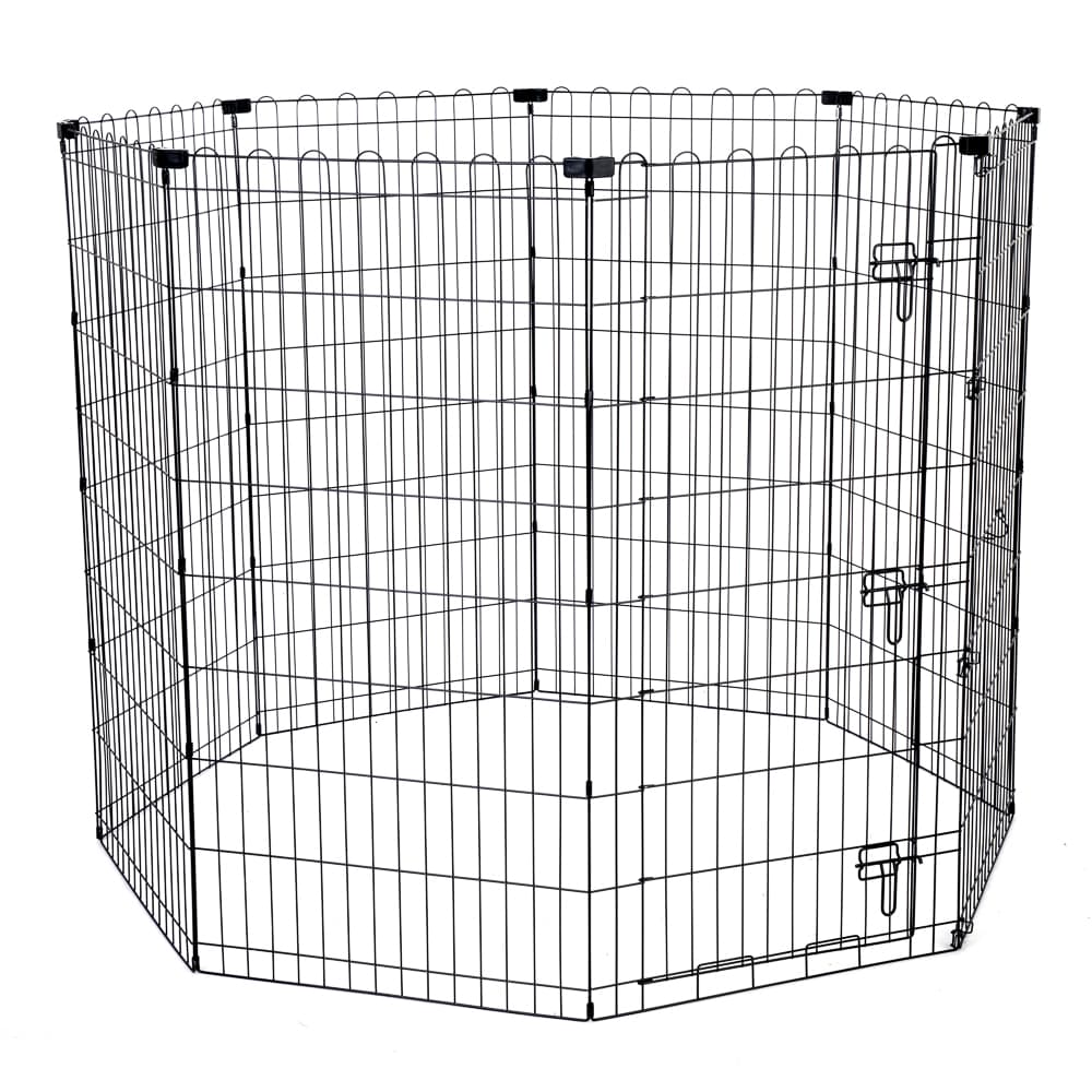 TIAKI -metallinen pentuaitaus korkea 8 paneelia à 61x122cm koira