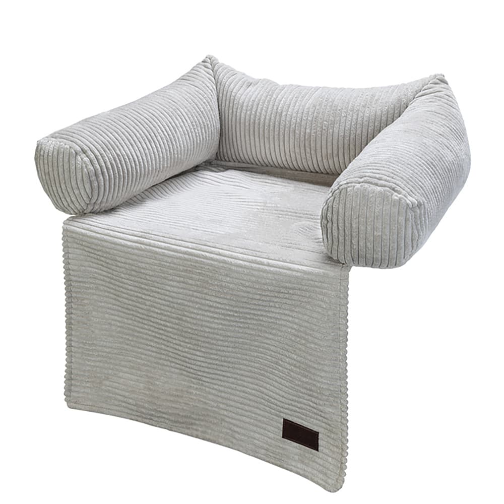 Designed by Lotte sohvatyyny Ribbed, vaaleanharmaa 50x45x13,5cm koira