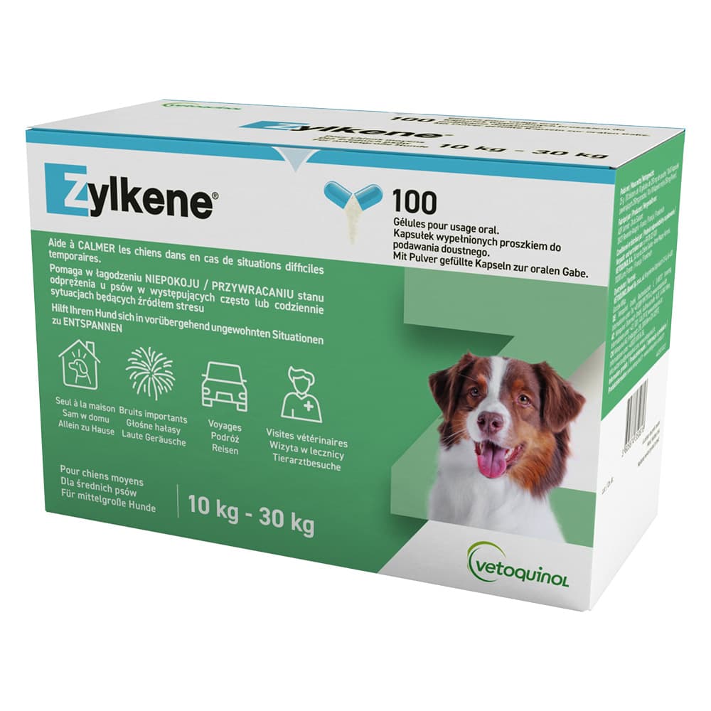 225mg Zylkene-kapselit  10-30kg painaville koirille 100 kpl