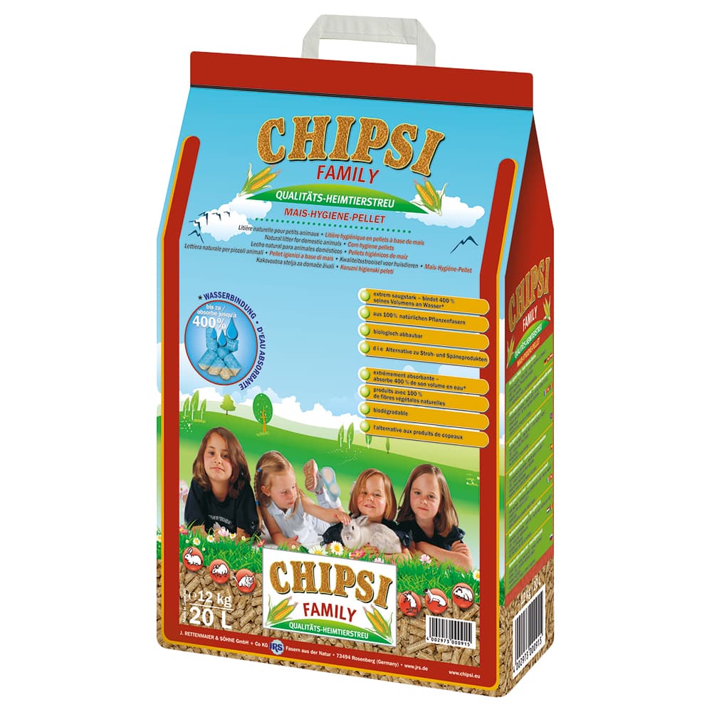20l Family Hygieniapelletit Maissista Chipsi pieneläimille