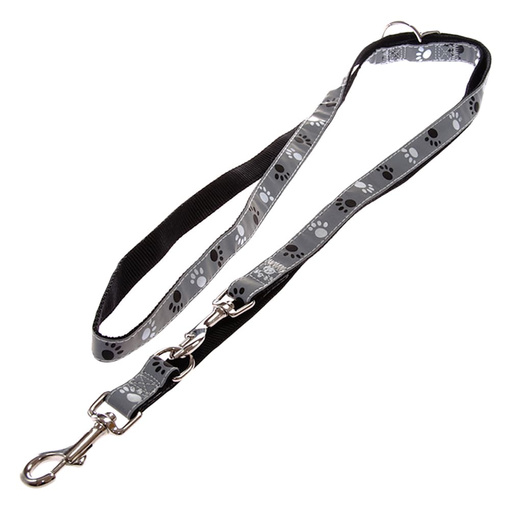 Silver Reflective Paws säädettävä heijastinhihna 200cm x 20mm Trixie