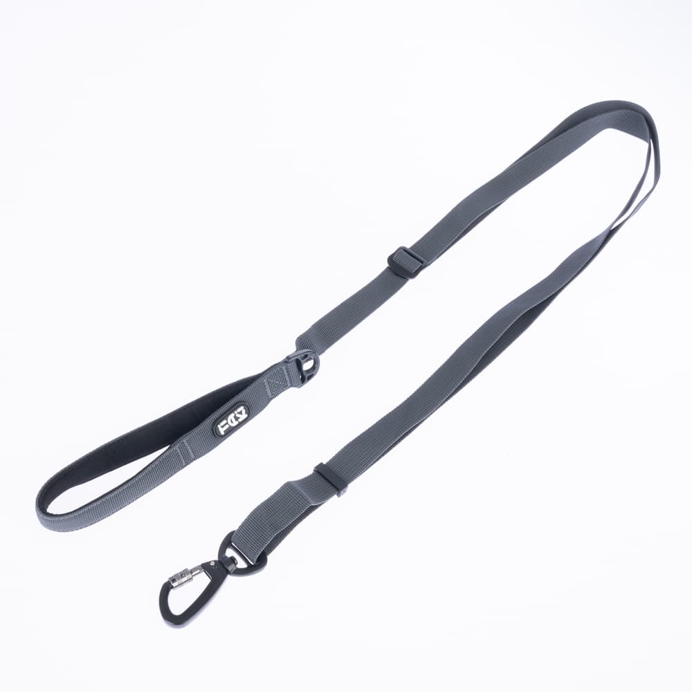 TIAKI-talutushihna harmaa 150–200cm koirille