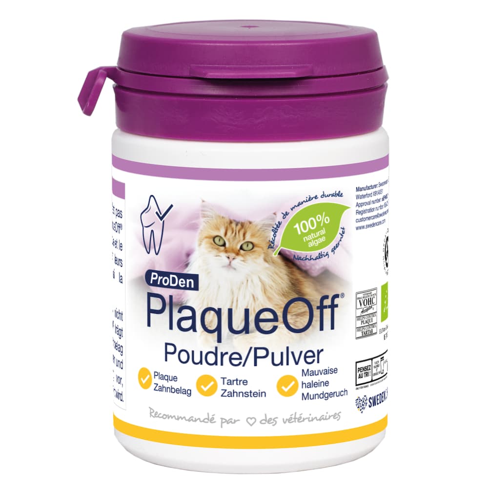 ProDen PlaqueOff -luomujauhe kissoille 40g