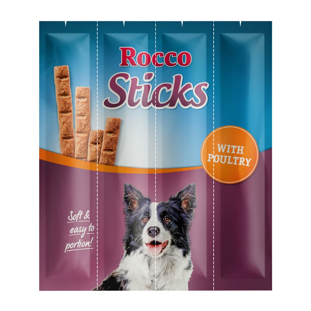 3x12 kpl Sticks siipikarja Rocco koiranherkut