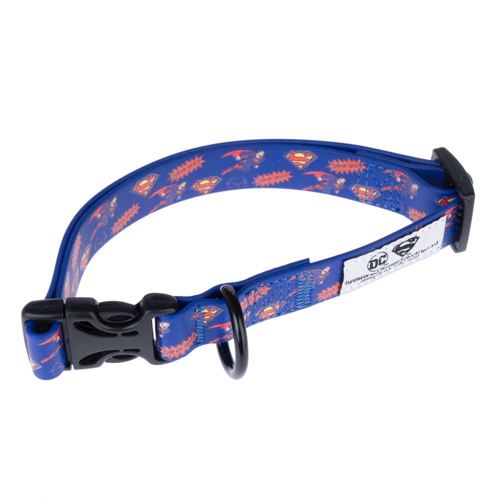 DC Superman -kaulapanta sininen S-koko 25–36cm kaulan ympärysmitta