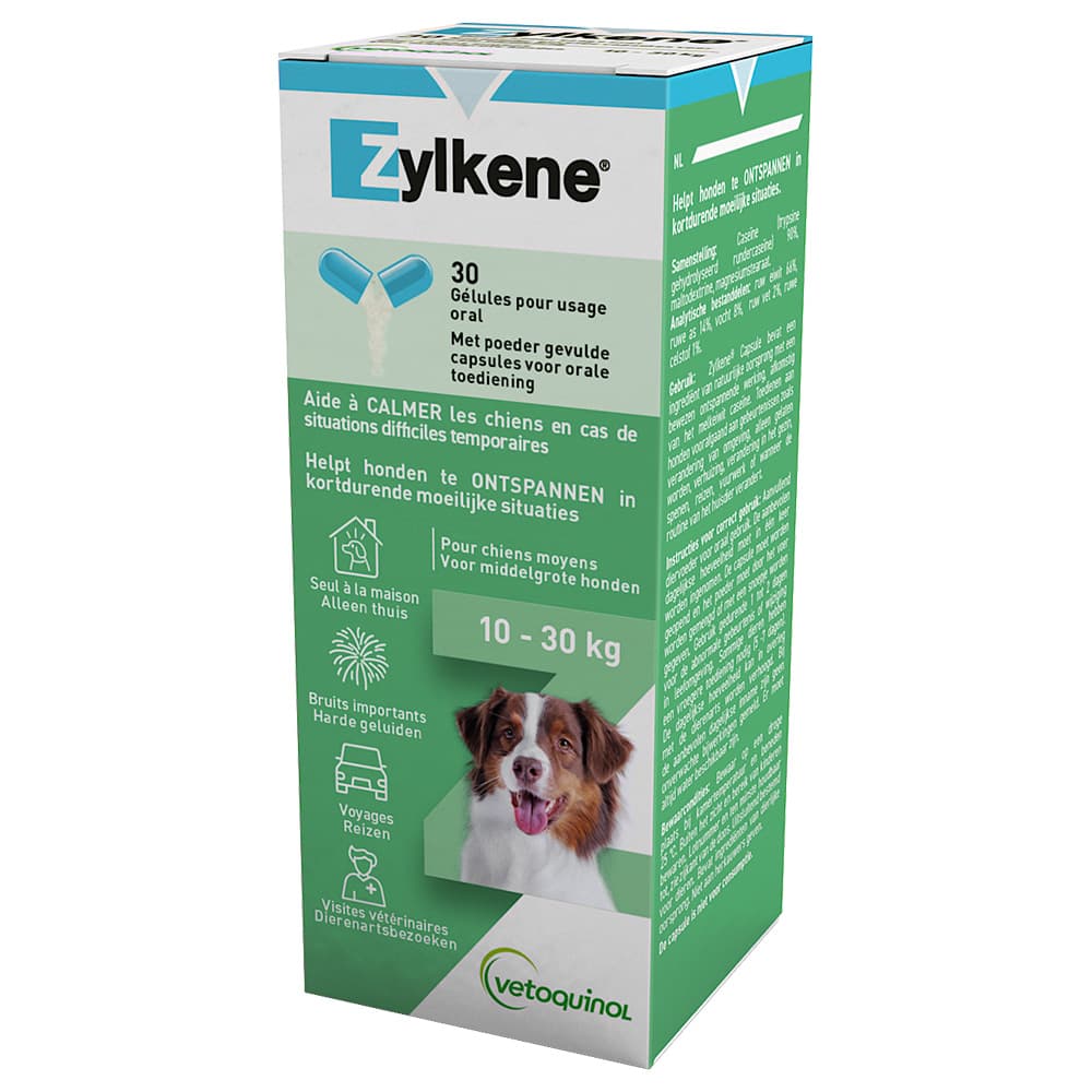 Zylkene-kapselit 225 mg 10 - 30 kg painaville koirille - 2 x 30 kpl