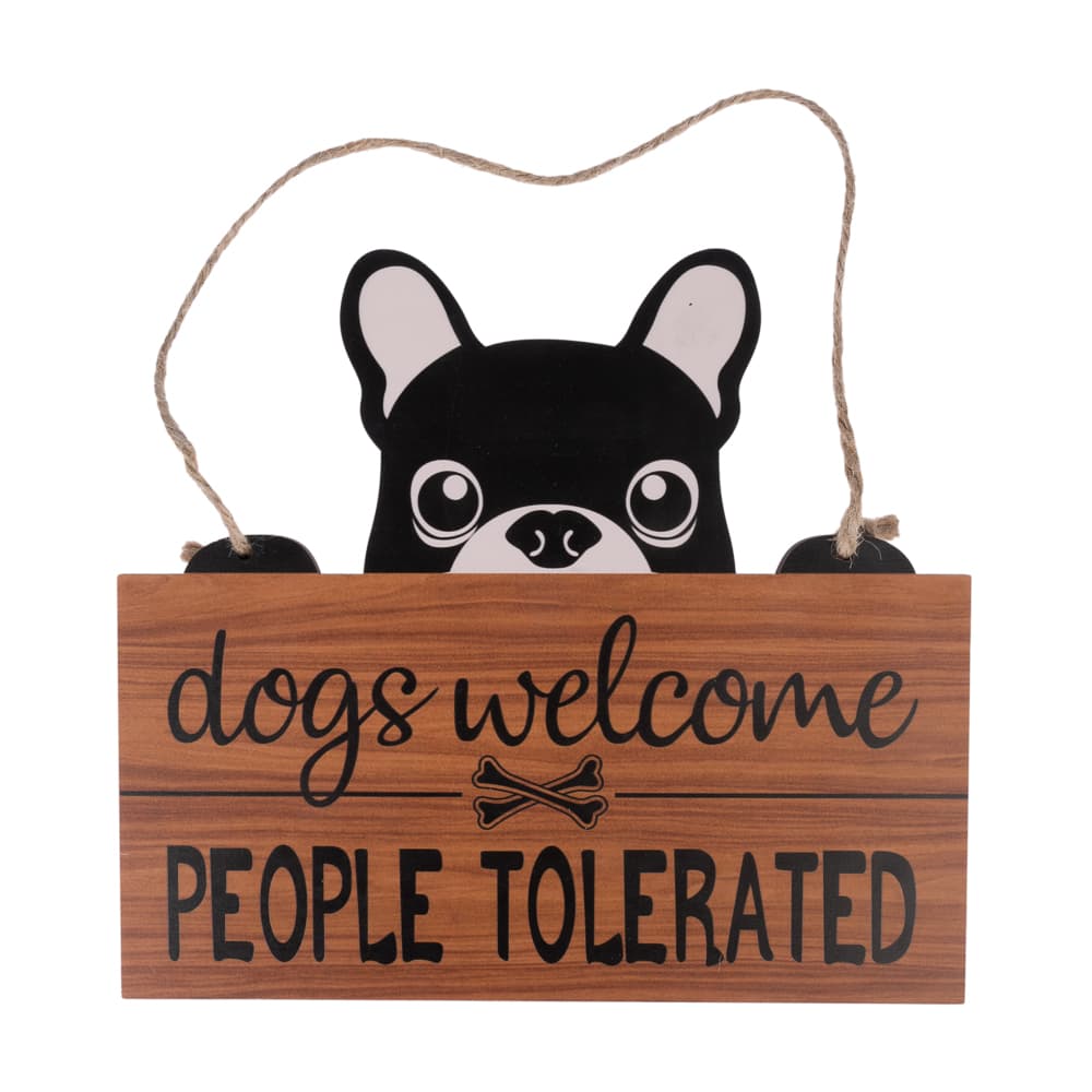 TIAKI "Dogs Welcome, People Tolerated" -ovikyltti