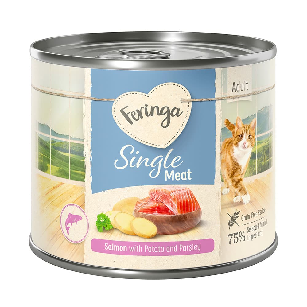 6x200g Single Meat -ateria lohi, peruna & persilja Feringa