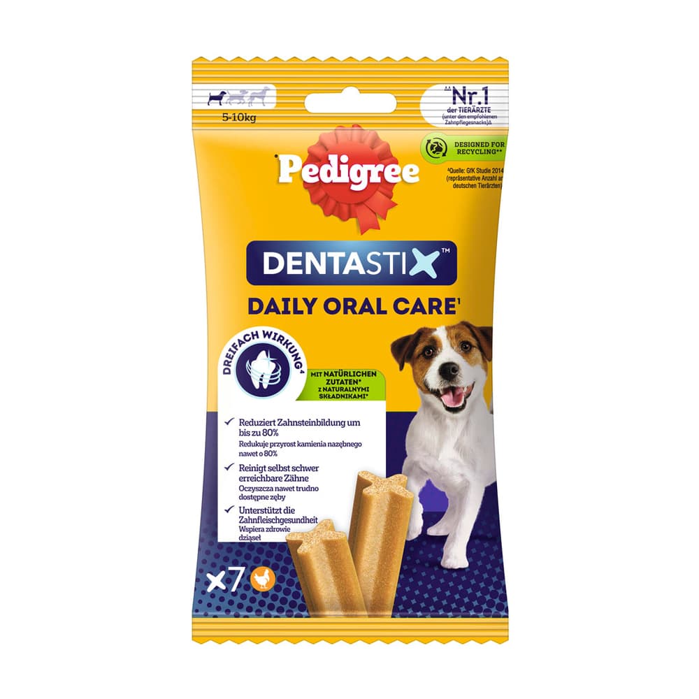 7 kpl Dentastix Daily Oral Care (5-10 kg) Pedigree koiranherkut