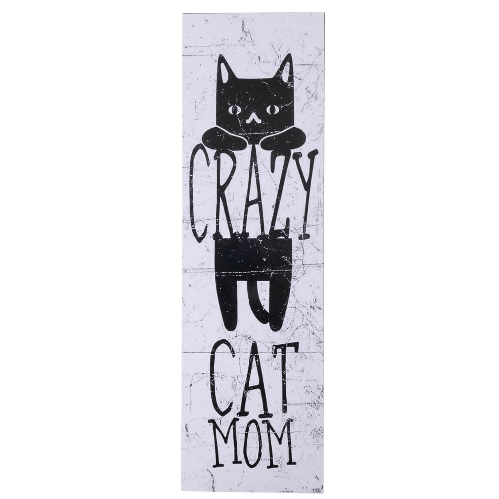 TIAKI "Crazy Cat Mum" -koiristekyltti ripustettavaksi