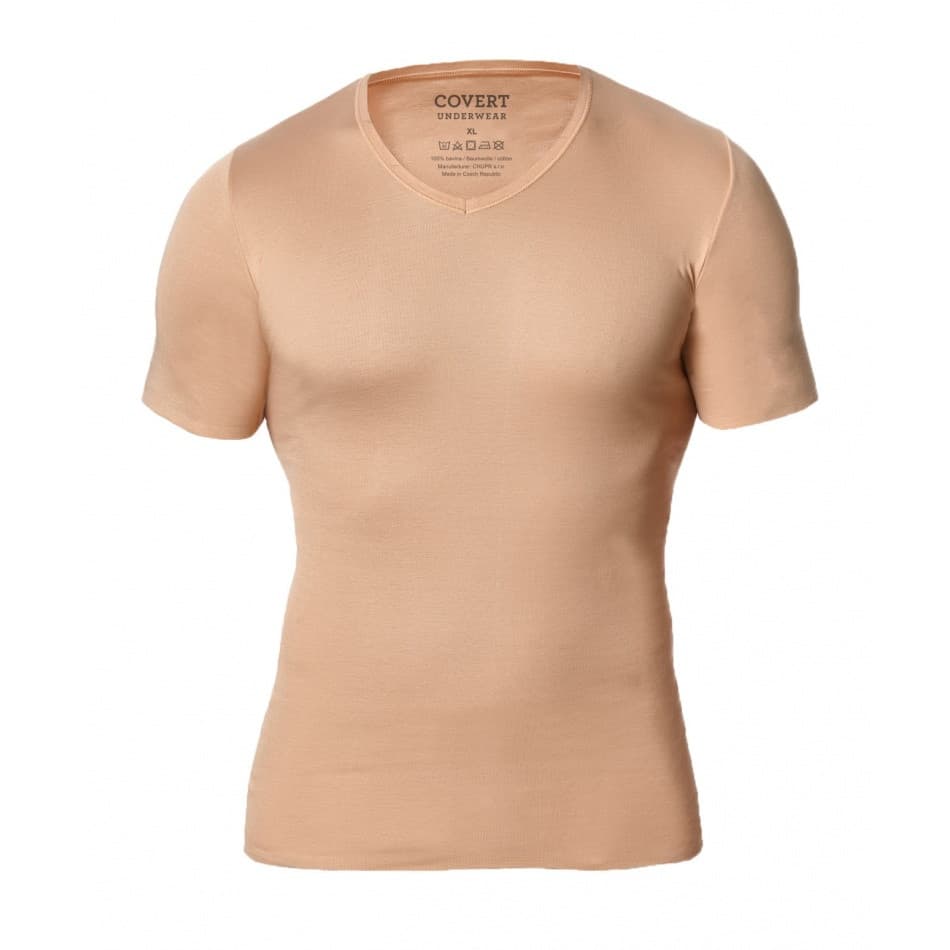Covert Miesten näkymätön T-paita beige (126962-410) XL