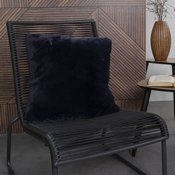 Tyynyt Today  Coussin 45/45 fausse fourrure WINTER SPIRIT Navy Badi  45x45 cm