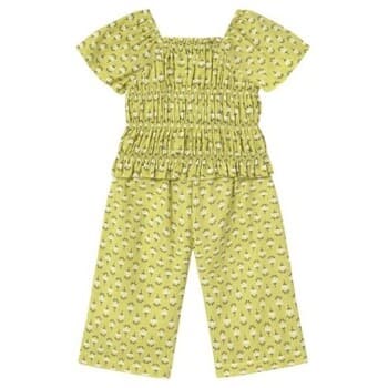 Kokonaisuus Mayoral  1573 Conjunto pantalón y top nido de abeja bebé Verde  12 kuukautta