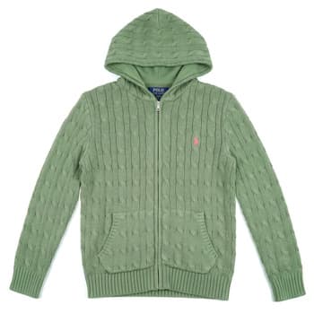 Neuleet / Villatakit Polo Ralph Lauren  LS FZ HOOD-SWEATER-FULL ZIP  18 / 20 Jahre