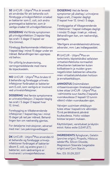 RFSU UrinCur 15 kapslar Virtsatieinfektio view 2
