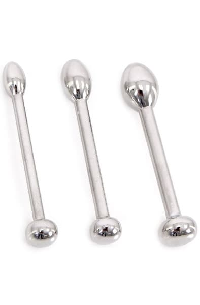 Urethral Trainer Kit 3 Solid Tear Penisplugs Dilaattoripaketti