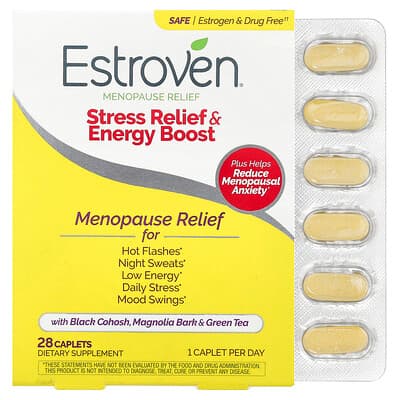 Estroven, Vaihdevuosien lievitys, stressin lievitys ja energianlisäys, 28 kaplettia