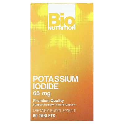 Bio Nutrition, Kaliumjodidi, 65 mg, 60 tablettia